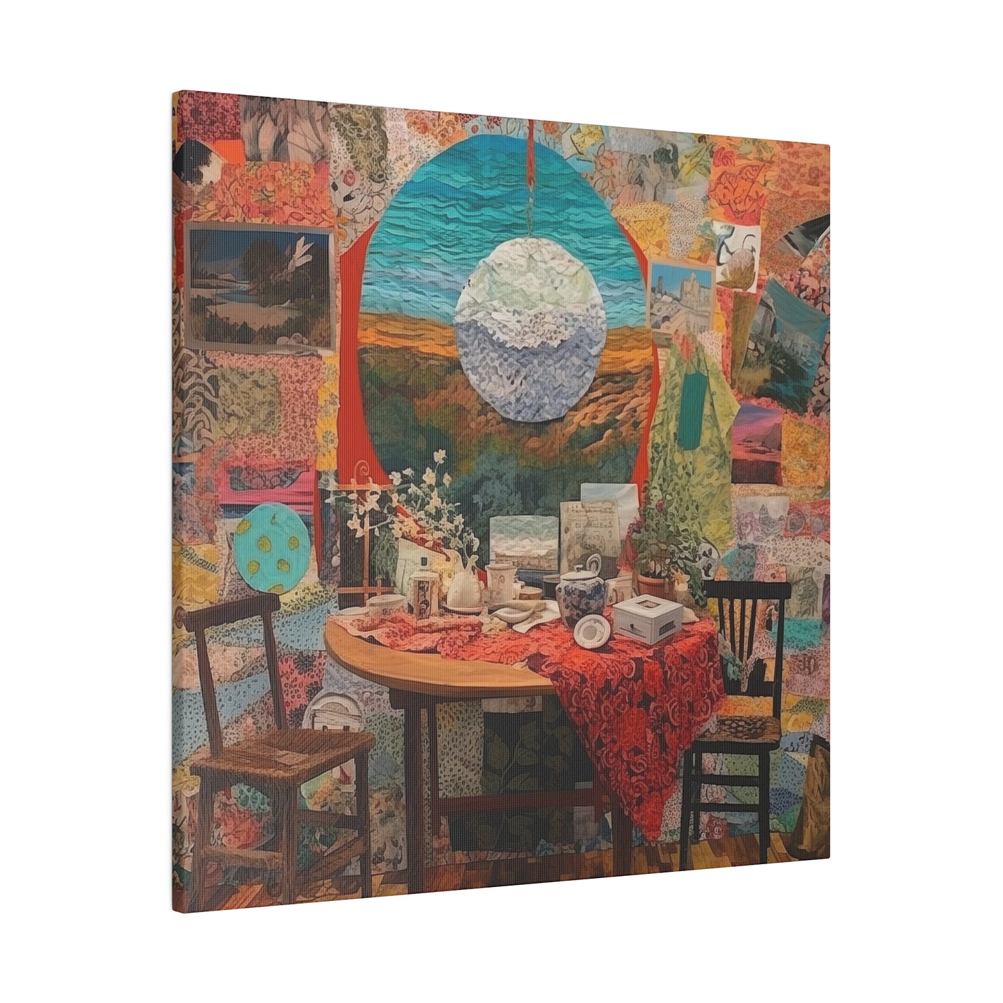 A Symphony of Textures: Mixed Media and Collage Canvas Art