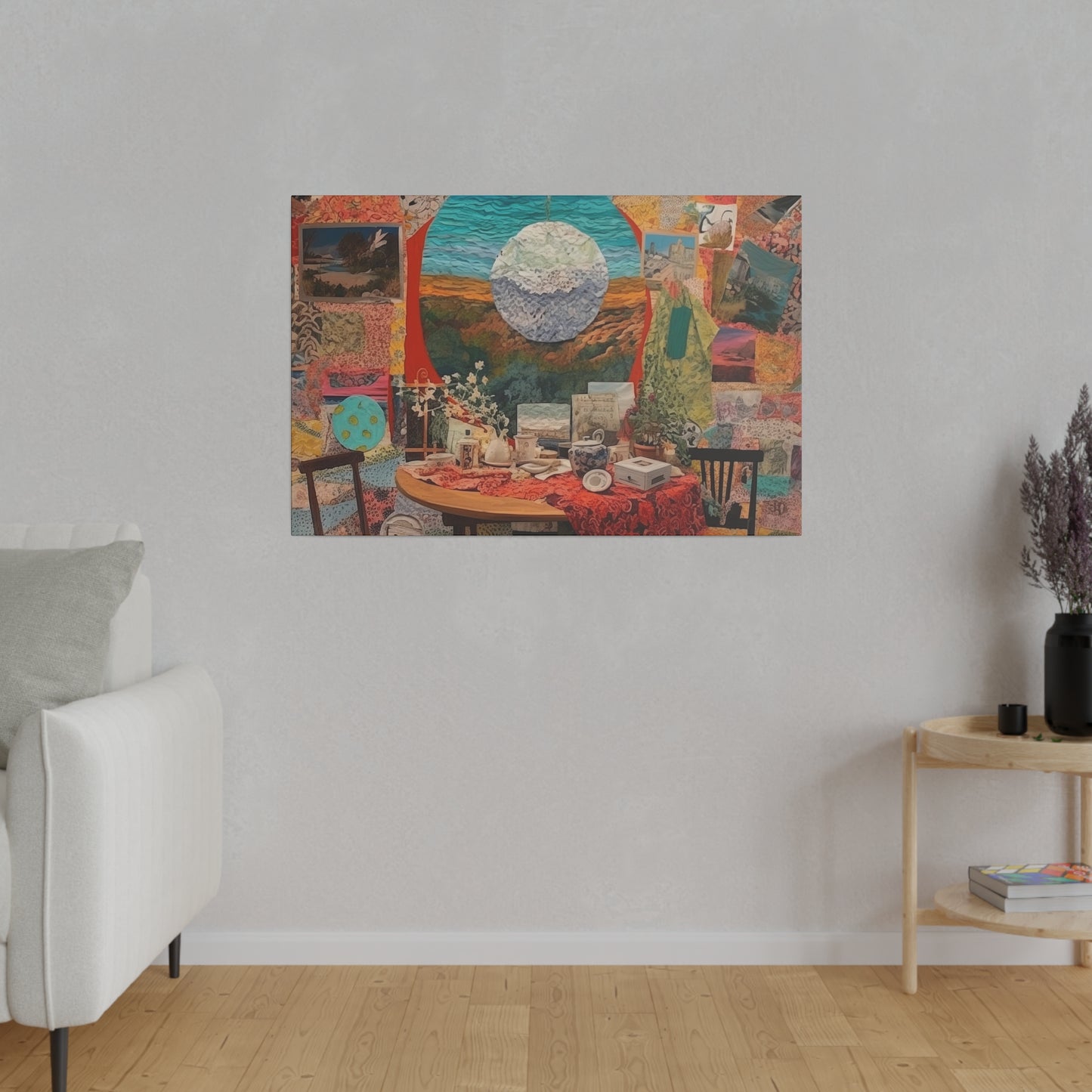 A Symphony of Textures: Mixed Media and Collage Canvas Art