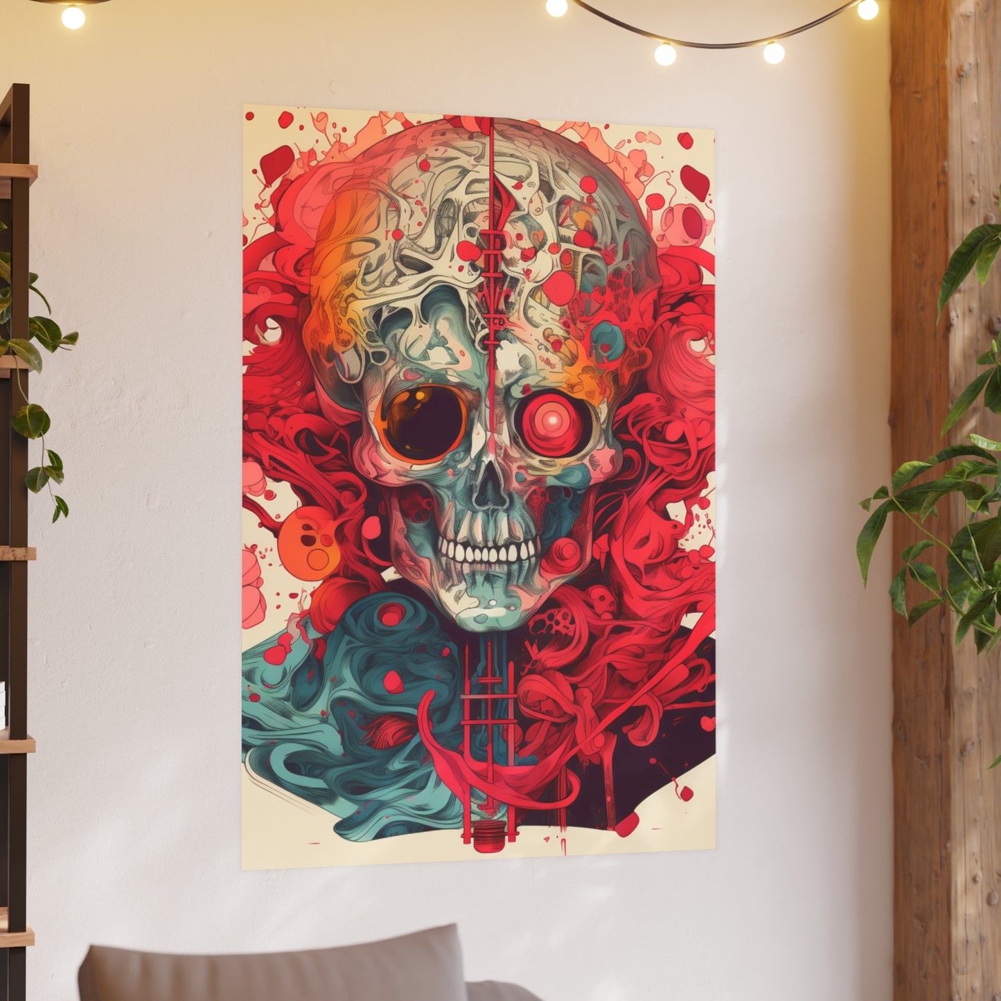 Unleash Power: Atomic Skull Poster for Bold Statements3